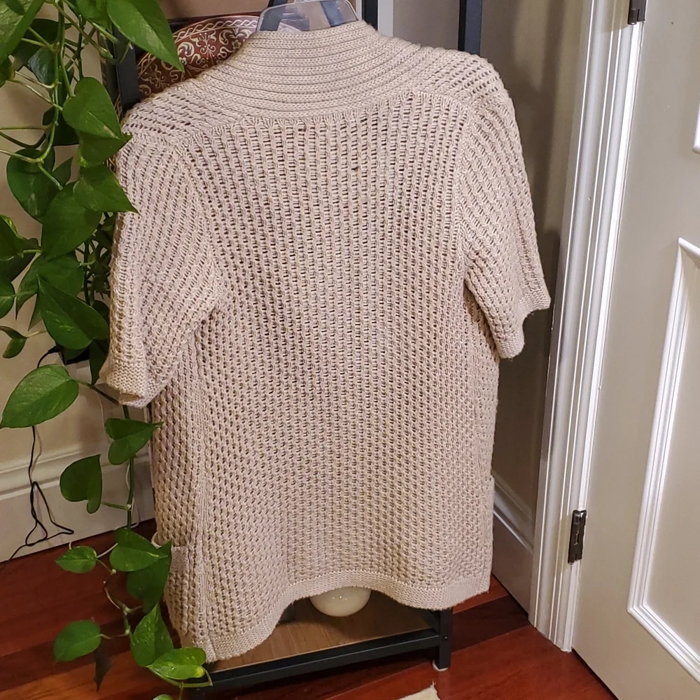 Banana Republic  baige long cardigan with pockets - Picture 4 of 4